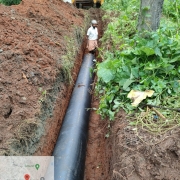 450mm DI pipe laying