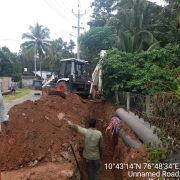 Laying of 300mm DI