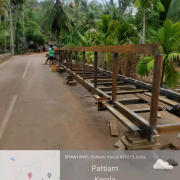 Steel bridge construction  at Marappalam
