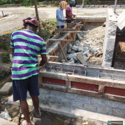 Construction  of pump house & operators cabin under progress