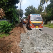 Laying of 90mm pvc
