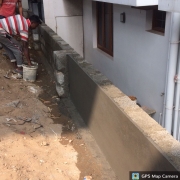 Cheranalloor OHSR: Compound wall plastering
