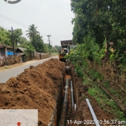 300mm 200mm DI k9 pipe laying