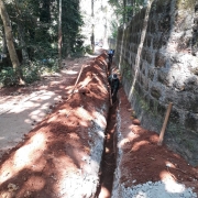 Pipe  laying work