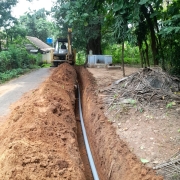 90mm pvc laying 