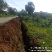 laying of 200mm DI pipe 