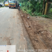 Road restoration work
