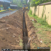 Laying of DI pipe 
