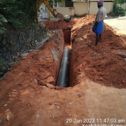 Pumping main from Cherani sump to Thadaparamba OHSR