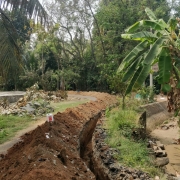 90mm pvc pipe laying