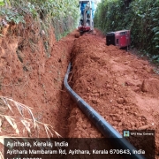 PE pipe laying 