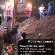 Pipe laying along Mayyil KRFB Road