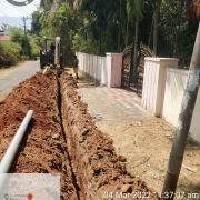  Laying of 110mm 10 kg PVC pipe