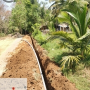 90mm 10kg PVC pipe laying work