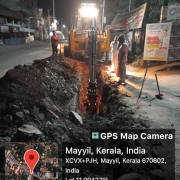 Pipe laying along Mayyil KRFB Road