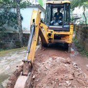 Pipe  laying work