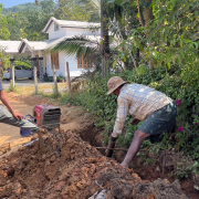 Vythiri-Pipe laying on progress