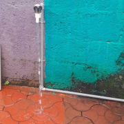 Functional household tap connection