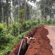 Vythiri-Pipe laying on progress