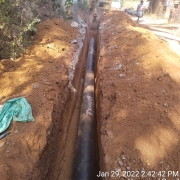 pipe laying work