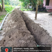 Chettikulangara ward 16 near kannamangalam up school  pipe laying (90 mm PVC)