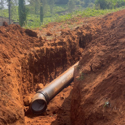 Vythiri-Pipe laying on progress