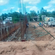 Concreting for outer wall in CWR