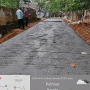 450 mm road concrete completed at pazhavara NSS road