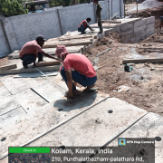 Shuttering for cast in situ top slab near admin building at ch:60m