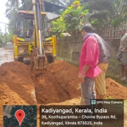 Bend concrete work in progress at koothali 2/6