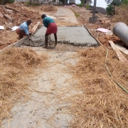 Concrete work of Approch road