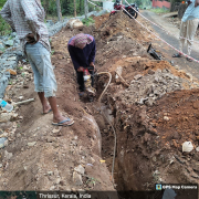 Excavation of trench