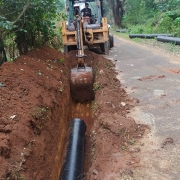 pipe line laying work 