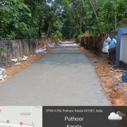 450 mm road concrete completed at pazhavara NSS road.  