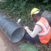 Meppadi -Pipe laying on progress