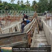 Bypass channel side wall shuttering second lift