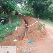 160mm 8kg pipe laying work