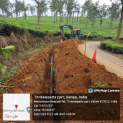 Meppadi - Pipe laying on progress