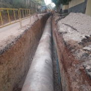 Laying of 1219 mm dia MS Pipe