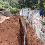 Vythiri-Pipe laying on progress