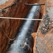 Laying of 1118mm MS pipe near Marygiri public school Kudappaakunnu