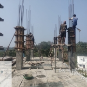 Column concrete above 3rd brace, 2nd lift work  at  11.50 LL OHSR 