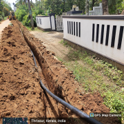 (716) 90mm HDPE pipe laying @ THOTTIPAL Kurumali PWD road (opposite side)
