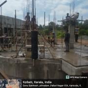 Remaining column concreting in sludge sump