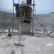 Casting - Central shaft 3rd lift in CFL 3 ongoing 