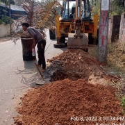 Trial pit in PWD road 