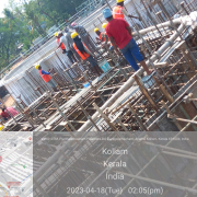 Flash mixer side wall concreting