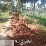 110mm 6 kg pipe laying work