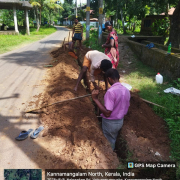 Chettikulangara Ward 2, Main pipe 90mm PVC laying @ kozhippalam junction