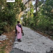 Restoration panchayath roads using tile